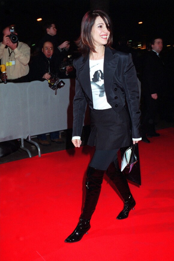 Zabou Breitman, tapis rouge de la 28e nuit des César. Le 22 février 2003.