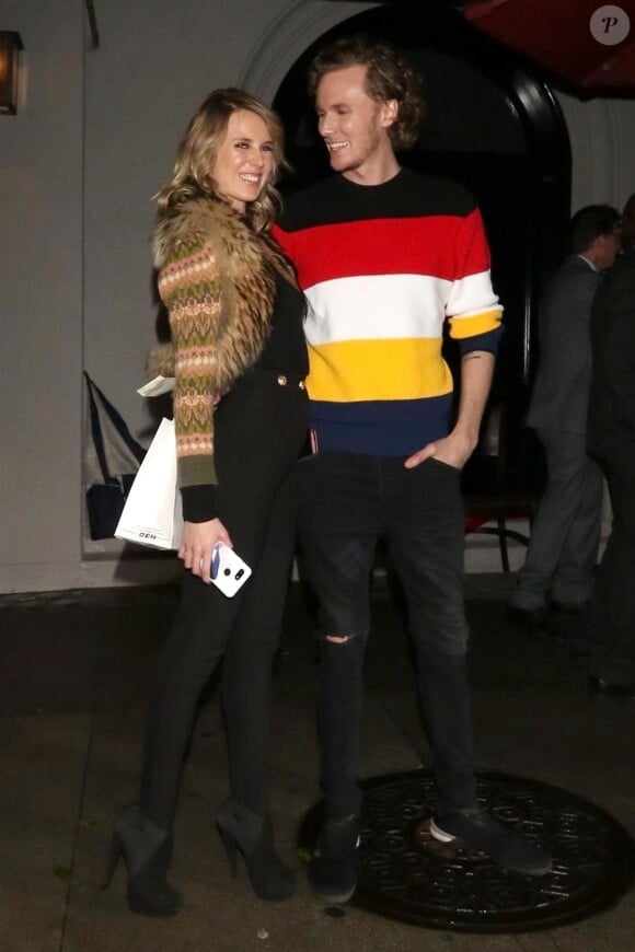 Barron Hilton II et sa femme Tessa Hilton sont allés diner en amoureux au restaurant Craig à West Hollywood, Los Angeles, le 15 janvier 2019