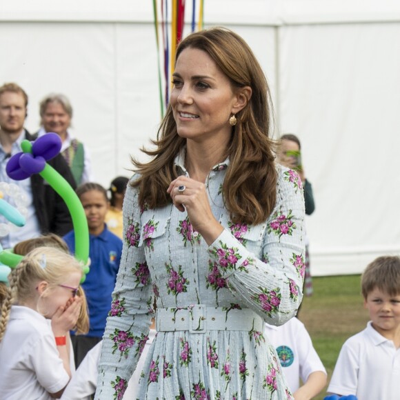 Kate Middleton, duchesse de Cambridge, inaugurant le jardin Back to Nature au jardin botanique de Wisley, le 10 septembre 2019.
