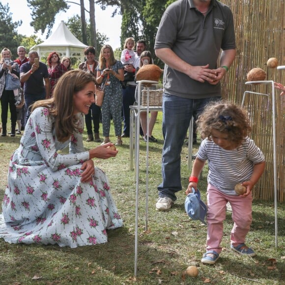 Kate Middleton, duchesse de Cambridge, inaugurant le jardin Back to Nature au jardin botanique de Wisley, le 10 septembre 2019.