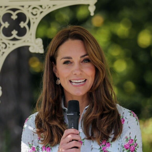 Kate Middleton, duchesse de Cambridge, inaugurant le jardin Back to Nature au jardin botanique de Wisley, le 10 septembre 2019.