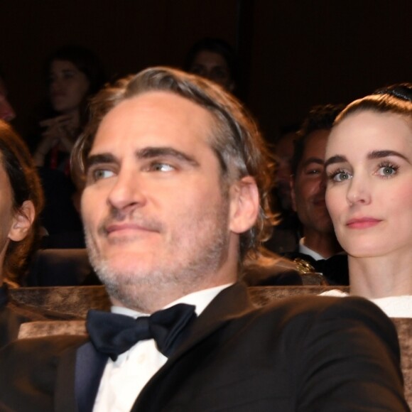 Joachin Phoenix et sa fiancée Rooney Mara - Première pour le film "Joker" lors du 76e festival du film de venise, la Mostra à venise le 31 Août 2019.