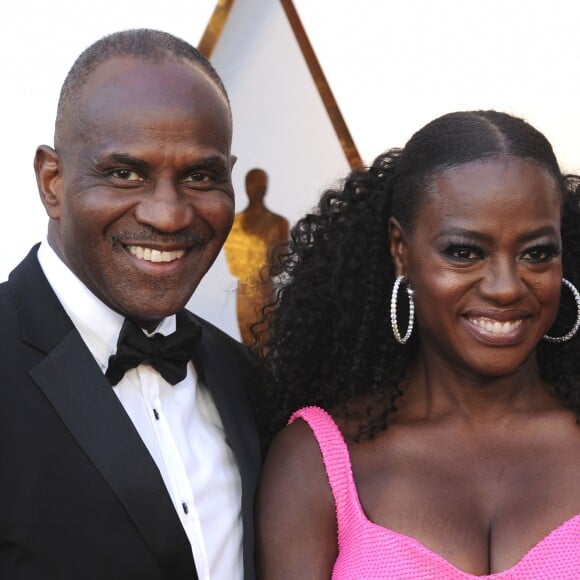 Viola Davis, son mari Julius Tennon - Arrivées - 90ème cérémonie des Oscars 2018 au théâtre Dolby à Los Angeles, le 4 mars 2018. © Future-Image via ZUMA Press/Bestimage