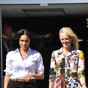 Meghan Markle, duchesse de Sussex est au magasin John Lewis sur Oxford Street pour le lancement de sa collection capsule Smart Works à Londres le 12 septembre 2019.