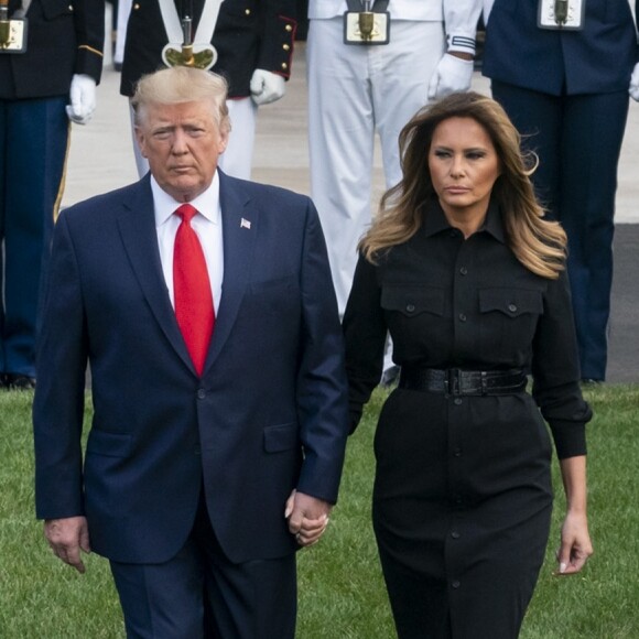 Donald Trump et Melania Trump participent à la 18ème commémoration de l'attaque terroriste du 11 septembre 2001 à la Maison Blanche, le 11 septembre 2019.