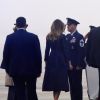 Le président Donald Trump et sa femme Melania embarquent sur Air Force One pour se rendre à l'hommage aux attentats du 11 septembre 2001 à Shanksville le 11 septembre 2018.