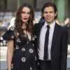 Keira Knightley, enceinte et son mari James Righton - Les célébrités au photocall du défilé "Chanel Cruise Collection 2020" au Grand Palais. Paris, le 3 mai 2019. © Olivier Borde/Bestimage