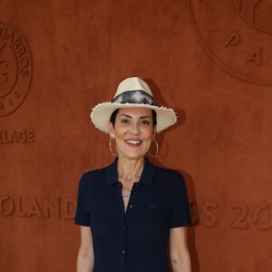 Cristina Cordula au village lors des internationaux de tennis de Roland Garros à Paris, France, le 2 juin 2019. © Jacovides-Moreau/Bestimage