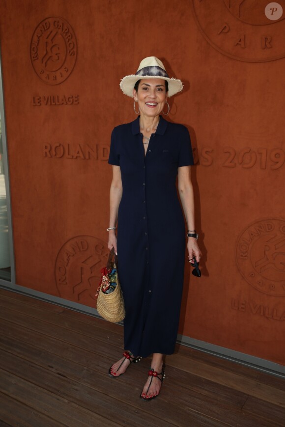Cristina Cordula au village lors des internationaux de tennis de Roland Garros à Paris, France, le 2 juin 2019. © Jacovides-Moreau/Bestimage