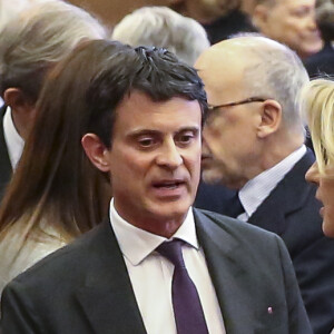 Manuel Valls et Susana Gallardo lors de la soirée des Prix du Royaume d'Espagne pour les entreprises (Premio Reino de España a la Trayectoria Empresarial) à l'école de commerce Institut d'études supérieures de commerce (IESE) de Barcelone, Espagne, le 25 février 2019.