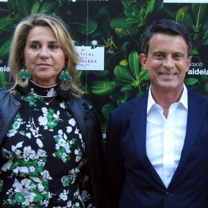 Manuel Valls et Susana Gallardo lors du Festival Jardins Pedralbes, à Barcelone, le 5 juin 2019.