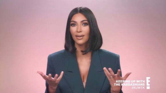 Kim Kardashian dans "L'incroyable famille Kardashian", le 15 septembre 2019.
