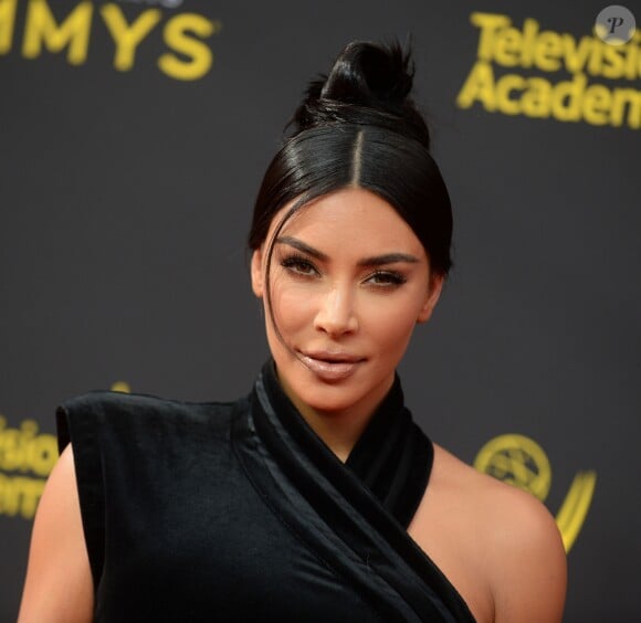 Kim Kardashian à la soirée des 2019 Creative Arts Emmy Awards au Microsoft Theater à Los Angeles, Californie, Etats-Unis, le 14 septembre 2019.
