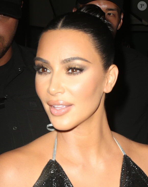 Kim Kardashian à la sortie du restaurant "Milos" à New York, le 11 septembre 2019.