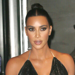 Kim Kardashian à la sortie du restaurant "Milos" à New York, le 11 septembre 2019.