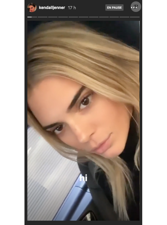 Kendall Jenner dévoile sa chevelure blonde sur Instagram, le 16 septembre 2019.