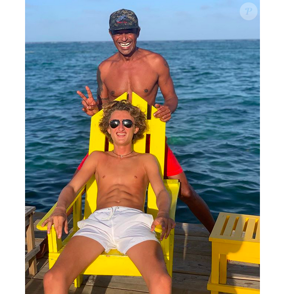 Yannick Noah et son fils Joalukas sur Instagram, juillet 2019.