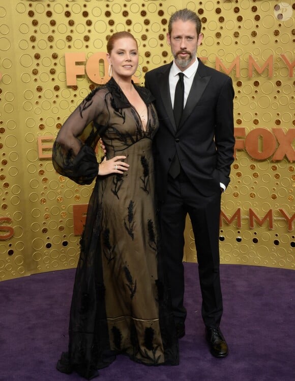 Amy Adams et son mari Darren Le Gallo aux Emmy Awards à Los Angeles, le 22 septembre 2019.
