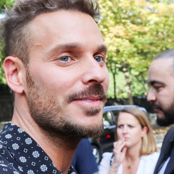 Matt Pokora (M. Pokora) arrive à l'enregistrement de l'émission "Vivement Dimanche Prochain" au studio Gabriel à Paris, France, le 21 août 2019.