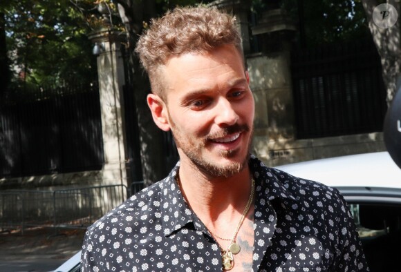 Matt Pokora (M. Pokora) arrive à l'enregistrement de l'émission "Vivement Dimanche Prochain" au studio Gabriel à Paris, France, le 21 août 2019.