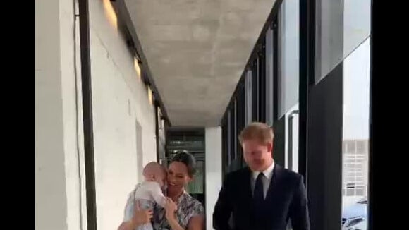 Meghan Markle, le prince Harry et leur fils Archie en Afrique du Sud, le 25 septembre 2019.