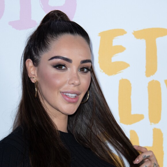 Nabilla Benattia (enceinte) - Photocall - Etam Live Show 2019 au Stade Roland Garros à Paris le 24 septembre 2019. © Rachid Bellak / Bestimage