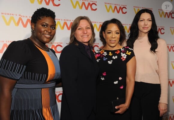 Danielle Brooks, Cindy Hollet, Selenis Leyva et Laura Prepon à la soirée "Women's Media Awards" au Capitale à New York, le 1er novembre 2018.