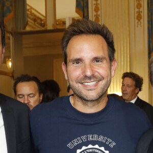 Christophe Michalak, Pierre Hermé - Cérémonie de remise des insignes de Commandeur dans l'Ordre des Arts et des Lettres à Pierre Hermé et de Chevalier dans l'Ordre des Arts et des Lettres à David Sinapian au Ministère de la Culture à Paris, le 23 septembre 2019. © Marc Ausset-Lacroix/Bestimage