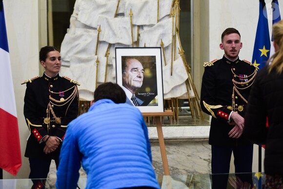 Hommage à l'ancien Maire de Paris et président de la République, Jacques Chirac au palais de l'Elysée à Paris, France, le 26 septembre 2019. © Jean-Baptiste Autissier/Panoramic/Bestimage