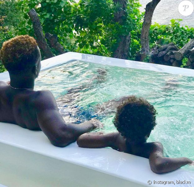 Black M et son fils Isaac sur Instagram.