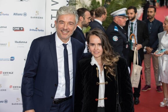 Pierre Zeni et sa femme lors de la cérémonie d'ouverture du 30ème festival du film britannique de Dinard, France, le 26 septembre 2019. © Jeremy Melloul/Bestimage