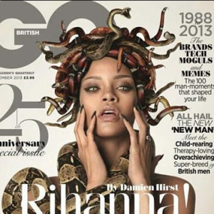 Rihanna en couverture de GQ- Décembre 2013.