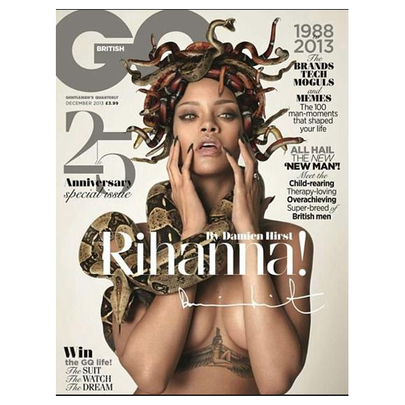 Rihanna en couverture de GQ- Décembre 2013.