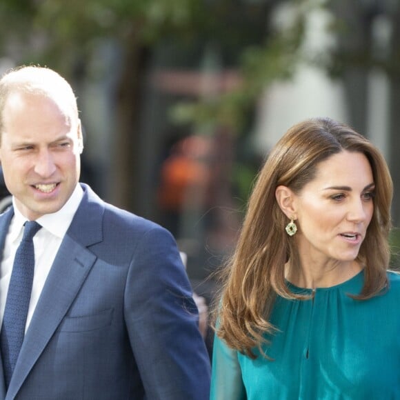 Le prince William et Kate Middleton arrivent au centre culturel Aga Khan à Londres, le 2 octobre 2019. Sur place, le couple princier a été accueilli par le prince Karim Aga Khan IV.