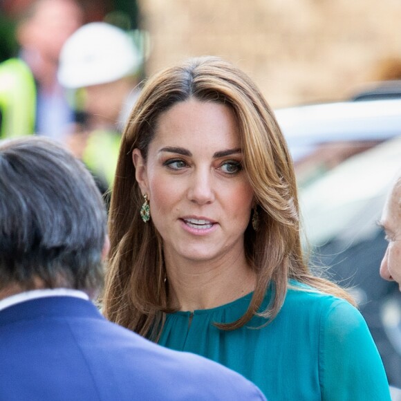 Le prince William et Kate Middleton arrivent au centre culturel Aga Khan à Londres, le 2 octobre 2019. Sur place, le couple princier a été accueilli par le prince Karim Aga Khan IV.