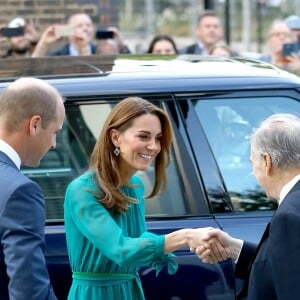 Le prince William et Kate Middleton arrivent au centre culturel Aga Khan à Londres, le 2 octobre 2019. Sur place, le couple princier a été accueilli par le prince Karim Aga Khan IV.