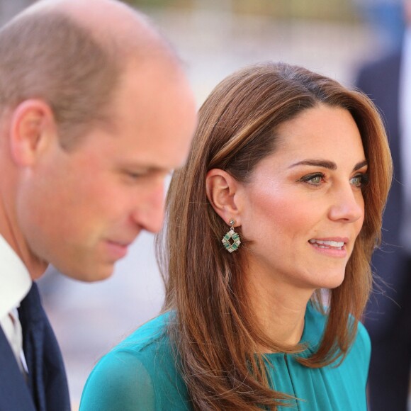 Le prince William et Kate Middleton arrivent au centre culturel Aga Khan à Londres, le 2 octobre 2019. Sur place, le couple princier a été accueilli par le prince Karim Aga Khan IV.