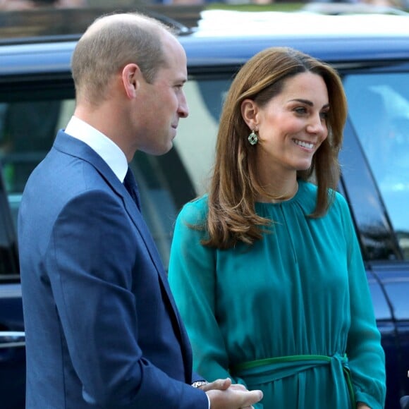 Le prince William et Kate Middleton arrivent au centre culturel Aga Khan à Londres, le 2 octobre 2019. Sur place, le couple princier a été accueilli par le prince Karim Aga Khan IV.