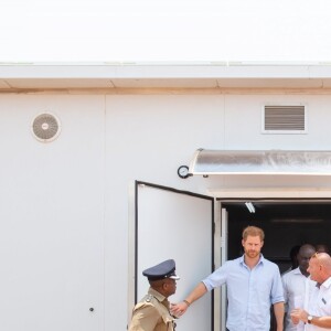 Le prince Harry, duc de Sussex, visite le centre de santé Mauwa de Blantyre, au Malawi, lors de la neuvième journée de la visite royale en Afrique. Blantyre, le 1er Octobre 2019.