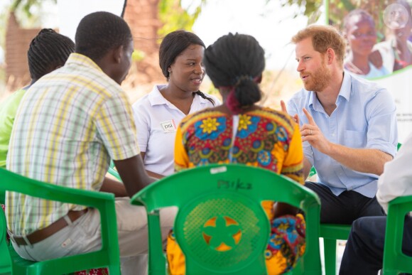 Le prince Harry, duc de Sussex, visite le centre de santé Mauwa de Blantyre, au Malawi, lors de la neuvième journée de la visite royale en Afrique. Blantyre, le 1er Octobre 2019.