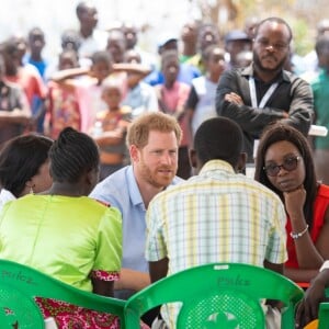 Le prince Harry, duc de Sussex, visite le centre de santé Mauwa de Blantyre, au Malawi, lors de la neuvième journée de la visite royale en Afrique. Blantyre, le 1er Octobre 2019.