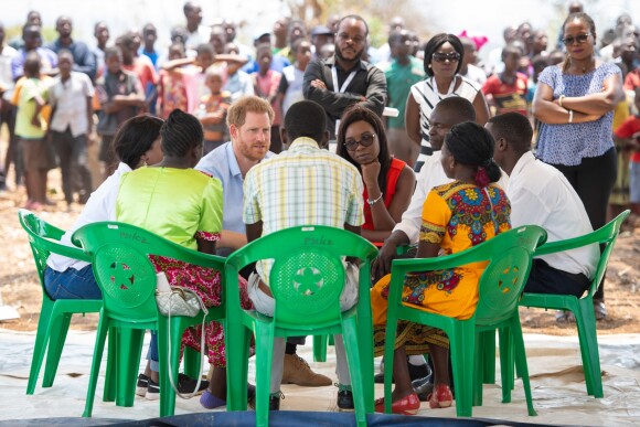 Le prince Harry, duc de Sussex, visite le centre de santé Mauwa de Blantyre, au Malawi, lors de la neuvième journée de la visite royale en Afrique. Blantyre, le 1er Octobre 2019.