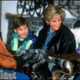  Lady Diana avec les princes William et Harry en 1993 à Lech dans les Alpes autrichiennes. 