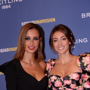 Malika Ménard (Miss France 2010) et Rachel Legrain-Trapani (Miss France 2007) lors de la soirée de réouverture de la boutique "Breitling", située rue de la Paix. Paris, le 3 octobre 2019. © Rachid Bellak/Bestimage