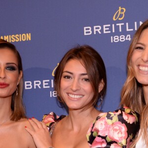 Malika Ménard (Miss France 2010), Rachel Legrain-Trapani (Miss France 2007) et Laury Thilleman (Miss France 2011) lors de la soirée de réouverture de la boutique "Breitling", située rue de la Paix. Paris, le 3 octobre 2019. © Rachid Bellak/Bestimage