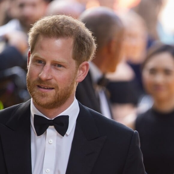 Le prince Harry, duc de Sussex, et Meghan Markle, duchesse de Sussex, à la première du film "Le Roi Lion" à Londres, le 14 juillet 2019.