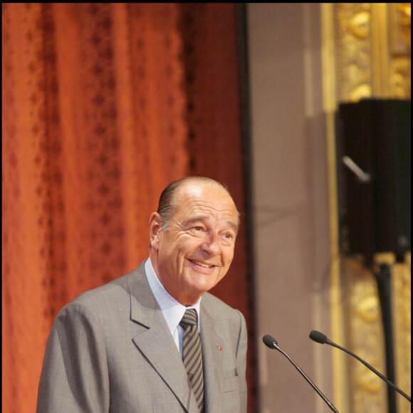 Jacques et Bernadette Chirac - Palais de l'Élysée, le 13 avril 2007.