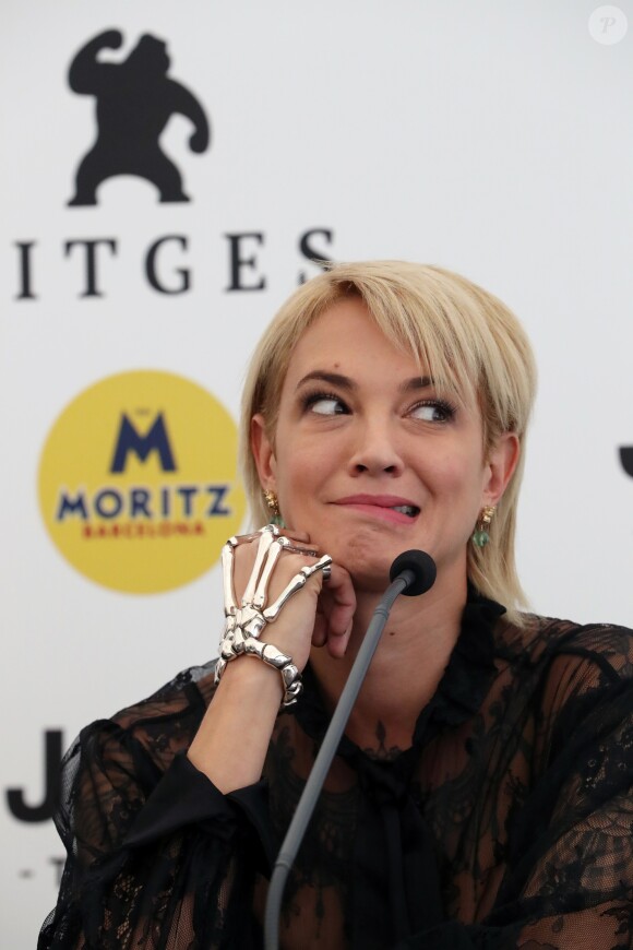 Asia Argento en conférence de presse lors du 52ème festival international du film fantastique à Sitges le 6 octobre 2019.