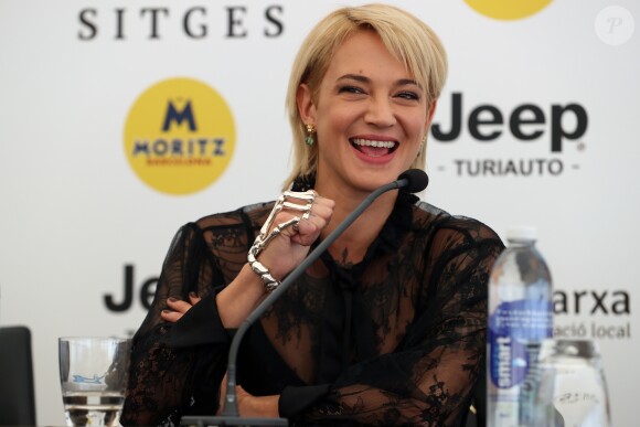 Asia Argento en conférence de presse lors du 52ème festival international du film fantastique à Sitges le 6 octobre 2019.