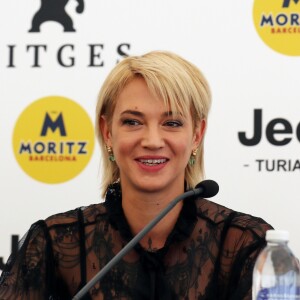 Asia Argento en conférence de presse lors du 52ème festival international du film fantastique à Sitges le 6 octobre 2019.